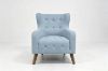 Picture of LUNORA Blue Accent Armchair/Sofa Chair with Floral Outer Back