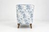 Picture of LUNORA Blue Accent Armchair/Sofa Chair with Floral Outer Back