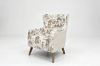 Picture of LUNORA Beige Accent Armchair/Sofa Chair with Floral Inner Seat