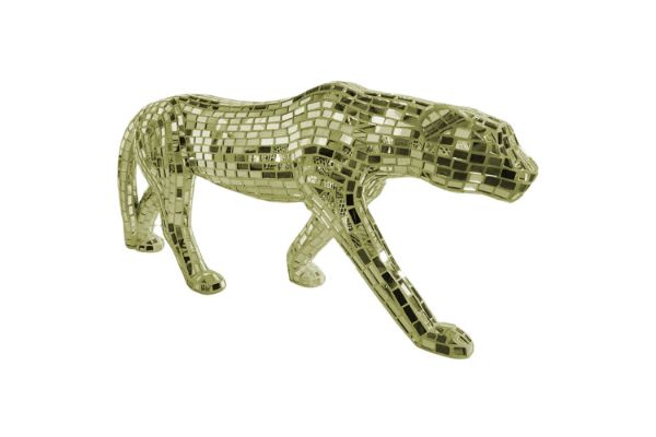 Picture of GEKO Large Golden Leopard Ornament Home Decoration (95cmx39cm)