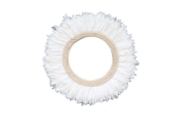 Picture of 659-001 Feather Round Mirror (98x98cm)