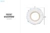 Picture of 659-001 Feather Round Mirror (98x98cm)