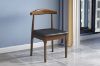 Picture of HORN Solid Wood Dining Chair with Black Cushion (Walnut) - Each