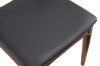 Picture of HORN Solid Wood Dining Chair with Black Cushion (Walnut) - 4 Chairs in 1 Carton