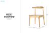 Picture of HORN Solid Wood Dining Chair - 4 Chairs in 1 Carton