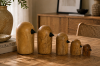 Picture of 650-049 Solid Teak Wood Bird Family Decorative Sculptures - Set of 5