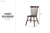 Picture of WINDSOR Solid Wood Dining Chair (Walnut) - 2 Chairs in 1 Carton