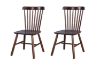 Picture of WINDSOR 5PC Solid Wood Dining Set (Walnut) - 150 Table with 4 Chairs