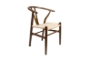 Picture of 49x57x75 WISHBONE Solid Beech Wood Y Replica Chair (Walnut Frame-Beige Seat) - Each