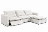 Picture of CERO Linen Fabric Power Reclining Sofa with Ottoman & USB Charging Port