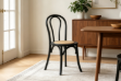 Picture of RAYMON Solid Beech Dining Chair with Rattan Seat (Black)