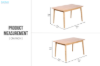 Picture of WINDSOR 130/150 Solid Wood Dining Table (Natural Colour)