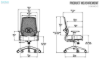 Picture of AVERY Mid Back Office Chair with Adjustable Seat Height & Lumbar Support