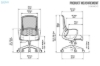 Picture of ZYLO High Back Office Chair with Adjustable Backrest