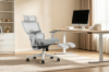 Picture of FLEXO Pro Height Adjustable Mesh Office Chair with Adjustable Headrest & Backrest, 5D Armrests and Seat Slider (Grey)