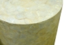 Picture of JULIETTE D39 Solid Wood Cylinder Side Table with Capiz Shell