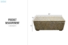 Picture of MARINA Handwoven Storage/Blanket Box with Gamelina Wood Frame and Kubu Weave (100x35x45cm)