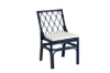 Picture of BRIGHTON Teak Wood & Rattan Dining Chair (Navy Blue)