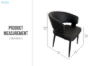 Picture of KALEM  Dining Chair (Black) -2 Chairs in 1 Carton