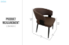 Picture of KALEM  Dining Chair (Dark Brown) -Each