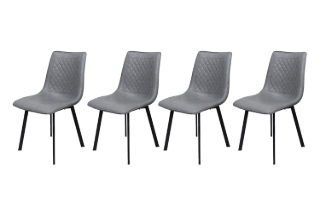Picture of WESTIN Dining Chair (Grey) - 4 Chairs in 1 Carton