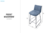 Picture of LULL Bar Stool with Footrest