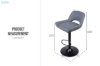 Picture of MARA  Adjustable Swivel Gas Lift Bar Stool