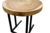 Picture of NATURA Solid Mungur Wood Round Side Table