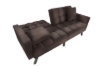 Picture of LUMI Convertible Sofa Bed with Adjustable Split-Back (Brown)