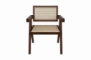 Picture of CHANDIGARH Solid Rubber Wood with Real Rattan Arm Chair (Walnut)