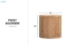 Picture of RILMOND D60 Reclaimed Pine Wood Round Coffee Table