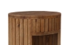 Picture of RILMOND Reclaimed Pine Wood Oval Bedside Table with Open Shelf