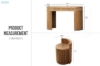 Picture of RILMOND Reclaimed Pine Wood Desk and Barrel Stool Set
