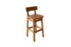 Picture of COMER Reclaimed Pine Wood Bar Chair with Footrest