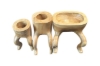 Picture of 650-051 Solid Teak Wood Decorative Trays - Set of 3