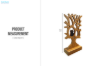 Picture of 650-043 H45 Owl on Tree Solid Teak Wood  Decorative Sculpture
