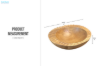 Picture of 650-030 Solid Teak Wood Bowl (30cmx30cm)