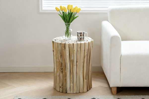 Picture of WILDBRANCH D35 Teak Wood Stool/Side table