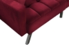 Picture of LUMI Convertible Sofa Bed with Adjustable Split-Back (Rose Burgundy)