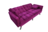 Picture of LUMI Convertible Sofa Bed with Adjustable Split-Back (Purple)