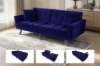 Picture of LUMI Convertible Sofa Bed with Adjustable Split-Back (Blue)