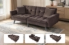 Picture of LUMI Convertible Sofa Bed with Adjustable Split-Back (Brown)