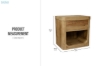 Picture of LUMBER 1-Drawer Reclaimed Pine Wood Bedside Table