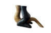 Picture of 650-052 Solid Teak Wood Candle Holder Set (25x11x17cm)