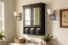 Picture of ALLEN 2-Door Mirrored Bathroom Wall Cabinet (Espresso)