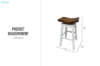 Picture of SANIBEL Solid Wood Bar Stool