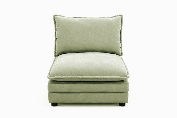 Picture of MELLOW Modular Sectional Sofa Range (Sage Green) - Armless Chair