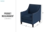 Picture of [FLOOR MODEL CLEARANCE] ABBEY Arm Chair (Navy Blue)ABBEY Arm Chair (Navy Blue)